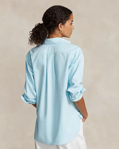 Camisa Oxford de algodão com ajuste relaxado